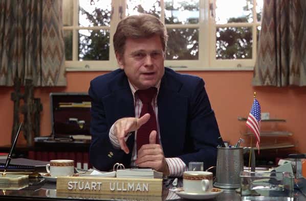 Ullman is recruiting Jack to be a killer. That he is polite and calm makes it creepier. Note the conspicuous American flag.